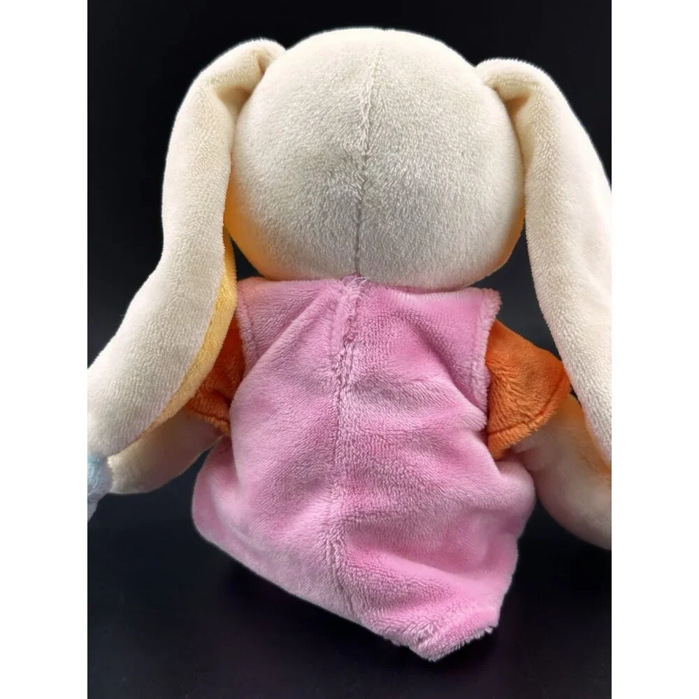 MOTS D'ENFANTS Soft Embroidered Bunny Rabbit Stuffed Animal Plush Made in France